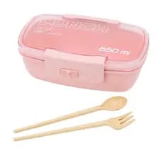 Marmita Pote 650ml com Tampa, Garfo e Colher - Freezer e Microondas, Ideal para uma Vida Fit