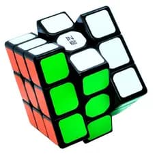 Cubo mágico 3x3x3 MB toys preto colorido para pessoas com hiperfoco divertido diversão criança