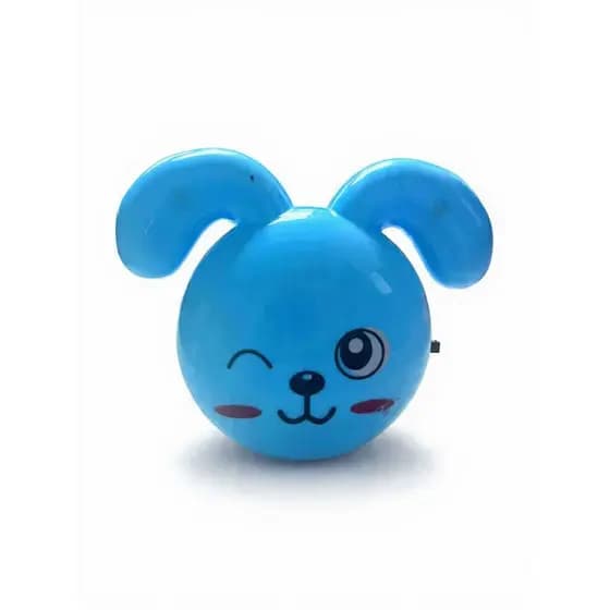 Mini abajur de tomada lâmpada de led suave luminária infantil para quarto de criança bebê cachorro azul diferente