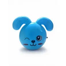 Mini abajur de tomada lâmpada de led suave luminária infantil para quarto de criança bebê cachorro azul diferente