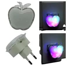 Luminária  de tomada para quarto de criança abajur de tomada infantil  luz de led maçã fraca para dormir