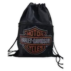 MOCHILA SACO ESPORTIVO CORDÃO COSTAS  LEVE MOTO MOTOBOY HARLEY DAVISON MULTIMARCAS