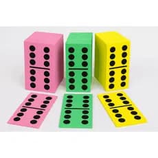 Dominó Gigante Infantil em EVA Colorido 20x15cm – Brinquedo Educativo, Pedagógico e Didático para Crianças