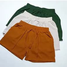 Kit 3 Shorts Duna Feminino Primavera Verão 2025