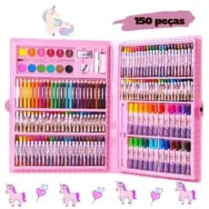 Maleta De Pintura Infantil Estojo 150 Peças Para Colorir Menina e Menino