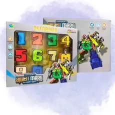 Brinquedo Super Transformers Aprendendo Números Brincando Números em ação