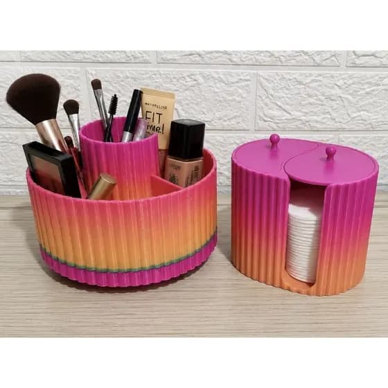 Suporte para maquiagem algodão cotonete