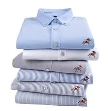 Casual 100% Algodão Manga Longa Branco Camisa De Homem Oxford Slim Fit Social Camisas Masculina