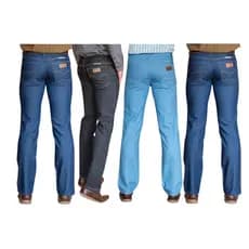 Kit com 4 Calças Jeans Masculina Tradicional Reta Básica Trabalho Serviço Ref:916