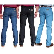 Kit com 3 Calças Jeans Masculina Country Estilo Rodeio Ref: 109