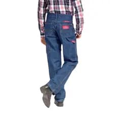 Calça Jeans Infantil Carpinteiro Resistente Estilosa Prática Confortável Dia A Dia Escola Brincadeiras Ref: 657