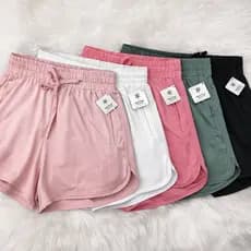 Fitness Shorts Duplos e Short Saia Feminino Academia Modelos Importado Tactel Dryfit Nylon Corrida Zero transparência