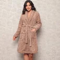 Robe romantic feminino roupão de banho confortável noite inverno grosso