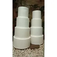 kit bolo fake isopor de 6 andares 15 cm 10x15x20x25x30x35