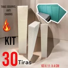 Ripas de isopor EPS antichamas para decoração faça você mesmo kit 30 unidades