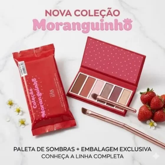 Paleta De Sombras Coleção Moranguinho Avon
