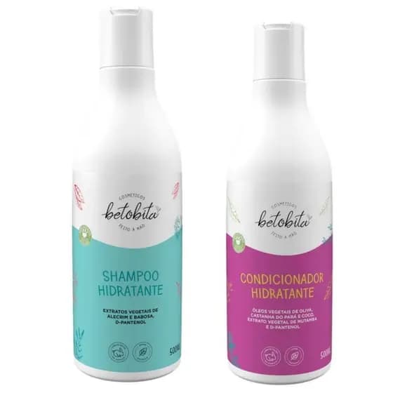 KIT SHAMPOO HIDRATANTE + CONDICIONADOR HIDRATANTE BETOBITA