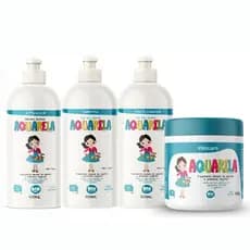 Kit Kids Lisos dos Sonhos 500g - Aquarela Teen Biovegetais Trihair