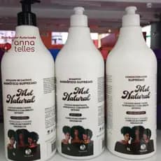 Kit Shampoo 1L + Condicionador 1L + Ativador 1L Mel Natural Trihair