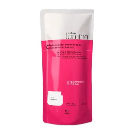 Refil Condicionador Provitalidade para Cabelos Quimicamente Danificados Lumina Natura