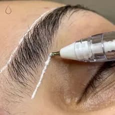 Kit Caneta em Gel Branca Perfeita para Sobrancelhas (não machuca a pele), ótima pigmentação,