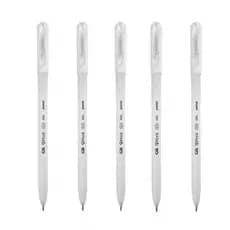 Kit 5 Caneta Em Gel Branca para Marcação de Sobrancelhas CiS