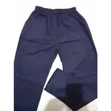 Calça Brim Azul Marinho Elástico Uniforme