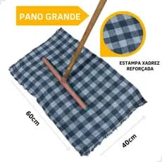 KIT COM 5 Panos De Chão XADREZ OU BRANCO Grande Duplo Algodão