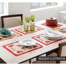 Jogo americano 2 unidades sofisticado e elegancia na mesa e bandejas