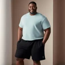 Bermuda Moletom Masculina Plus Size Tradicional Moletom Moda Maior Bermuda Short Grande