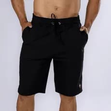Bermuda Short Moletom Masculina Básica Academia Esporte Ciclista Confortável Conforto Corrida