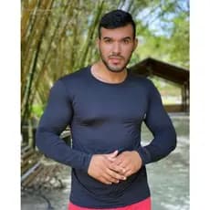 Camisa Unissex Térmica Proteção Uv 50+ Segunda Pele  Blusa Camiseta Malha Fria Academia Manga Longa