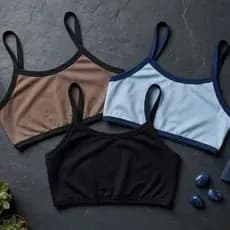 Kit 3 tops Femininos Casual Versatil Top para academia e dia dia feminino