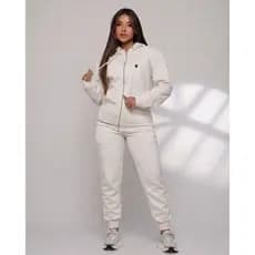 Conjunto Moletom Feminino Casual Blusa de Frio e Calça Moletom Femininos Inverno