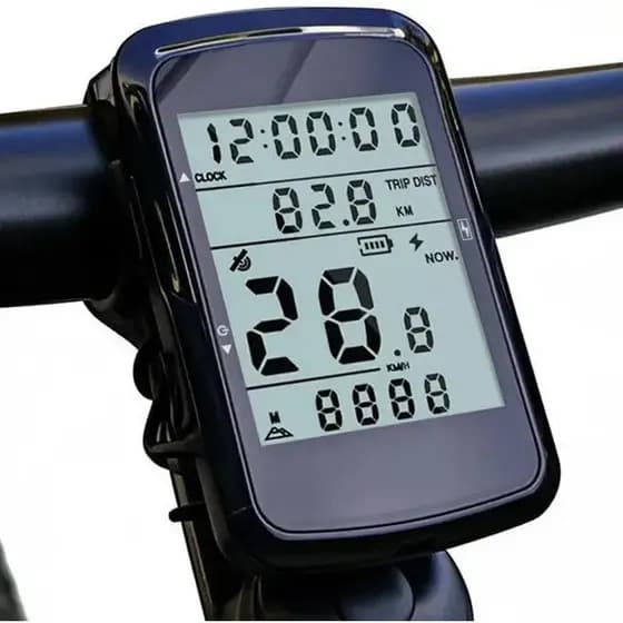 Ciclocomputador JWS GPS Wireless Velocímetro Odômetro Altímetro Tela LCD Iluminação Noturna Resistente Água Profissional