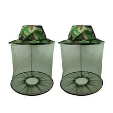 Chapéu Mosquiteiro De Pesca Anti Pernilongo Tela Apicultor Trilha Camping Mosquito Camuflado