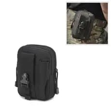 Bolsa Porta Treco Bornal Tático Militar Pochete Cintura Case Compacta Resistente Multiuso EDC WS-B3F