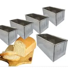 kit 10 forma para pão de forma caseiros 22x10x10 pão sovado