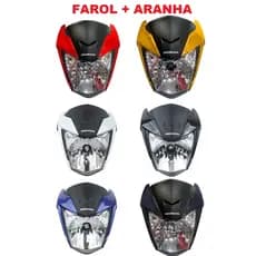 Kit Farol C/ Bloco Titan160 Titan Cg 160 Frente 2022 + Suporte Aranha Completa