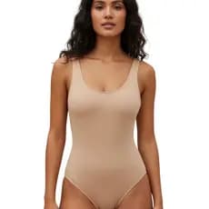 Maiô Body Feminino Moda Praia Sem Bojo Alça Larga Forrado De Banho