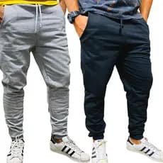 Calça Masculina Moletom Com Bolso Traseiro Cores Lisas Casual