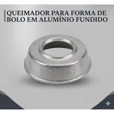 Queimador Aluminio Fundido Para Forma de Bolo