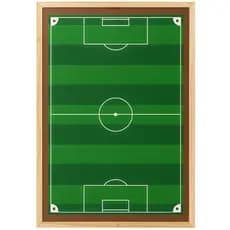 Quadro Campo Futebol De Botão Moldura Reforçada Gramado