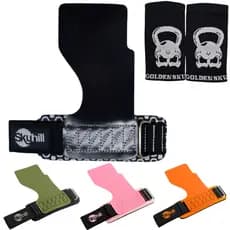 Hand Grip Crossfit CF Ultra Skyhill + Munhequeira Canelada Luva Palmar Original C/Nf