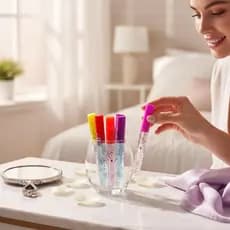Kit 5 Brilhos Labiais Toque Special | Gloss Infantil Frutas Hidratante Longa Duração