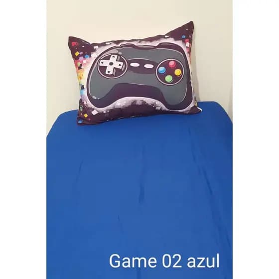 Jogo De Lençol Solteiro 2 Peças estampa infantil menino e menina Solteiro GAME.