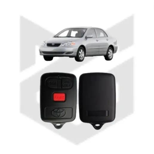 Capa Controle Remoto Alarme Toyota Corolla 2003 2004 2005