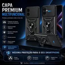 Capa Capinha p/XIAOMI REDMI 15C/POCO C71/NOTE 14 PRO/POCO X7/X7 PRO/A5/poco c85 poco f8 pro/poco m7 pro Armadura Militar