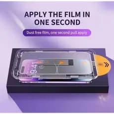 Pelicula Magica de Vidro 3D Privacidade/HD com Montagem iPhone 15 14 13 12 11 16 17 Pro Max XR Instalação Com Um Clique