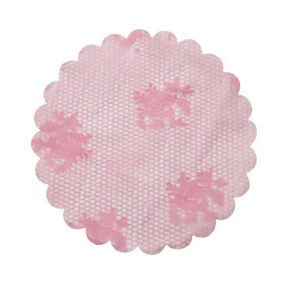 FUNDO RENDADO 9CM ROSA (C/100)